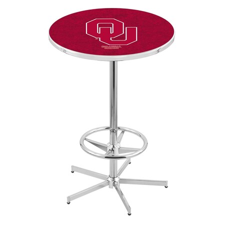 Holland Bar Stool Co 42" Chrome Oklahoma Pub Table L216C4228Oklhma
